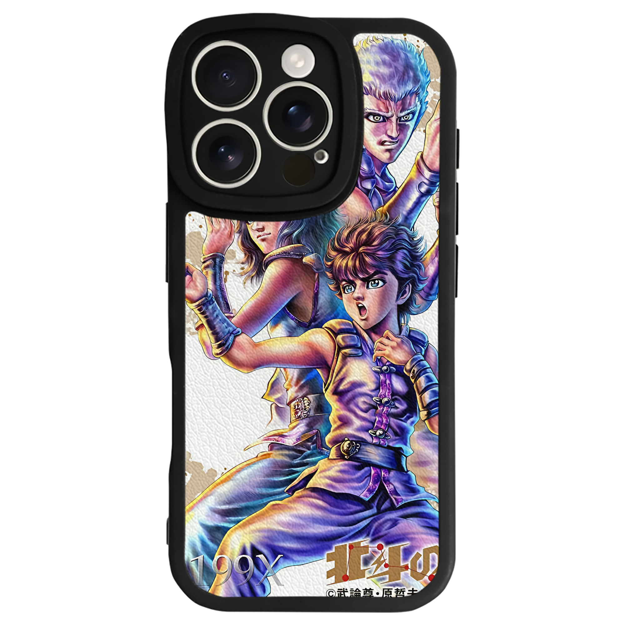 （画像用） 北斗の拳 Fist of the North Star 【iPhone 16シリーズ対応】シリコンスマホケース（レザー調） 材質：シリコン